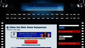 What 3gpdownloadku.com website looked like in 2011 (12 years ago)