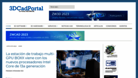What 3dcadportal.com website looked like in 2022 (1 year ago)