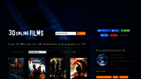 What 3donlinefilms.com website looked like in 2022 (1 year ago)