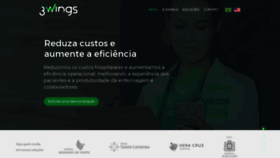 What 3wings.com.br website looked like in 2022 (2 years ago)
