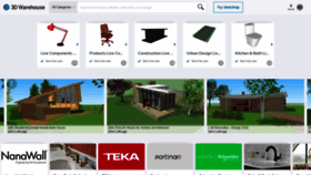 What 3dwarehouse.sketchup.com website looked like in 2023 (1 year ago)