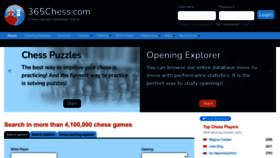 What 365chess.com website looked like in 2023 (1 year ago)