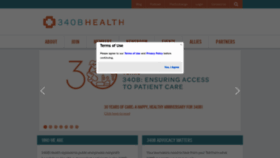 What 340bhealth.org website looked like in 2023 (1 year ago)