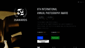 What 35awards.com website looked like in 2023 (1 year ago)