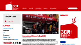 What 3cr.org.au website looked like in 2023 (1 year ago)