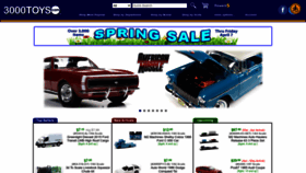 What 3000toys.com website looked like in 2023 (1 year ago)