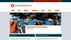 What 340bhealth.org website looks like in 2024 