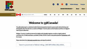 What 338canada.com website looks like in 2024 