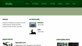 What 3dvalley.com website looks like in 2024 