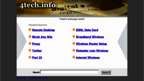 What 4tech.info website looked like in 2012 (11 years ago)