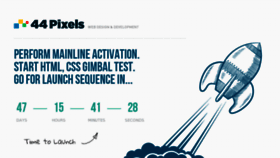 What 44pixels.com website looked like in 2012 (11 years ago)