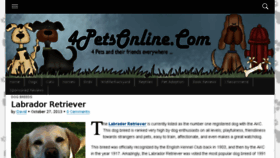 What 4petsonline.com website looked like in 2014 (10 years ago)
