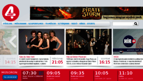 What 4tv.hu website looked like in 2014 (9 years ago)