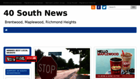 What 40southnews.com website looked like in 2015 (8 years ago)