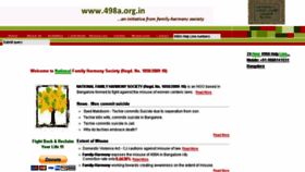 What 498a.org.in website looked like in 2015 (8 years ago)