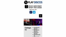 What 4playdiscos.com website looked like in 2016 (8 years ago)