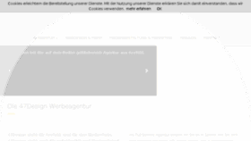 What 47design.de website looked like in 2016 (8 years ago)