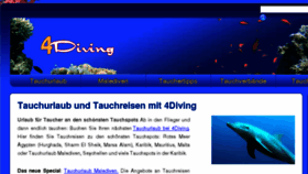 What 4diving.de website looked like in 2016 (8 years ago)