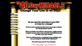 What 40day.com website looked like in 2016 (7 years ago)