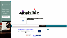 What 4invisible.com website looked like in 2016 (7 years ago)