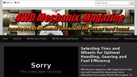 What 4wdmechanix.com website looked like in 2016 (7 years ago)