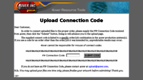 What 4ftp.4over.com website looked like in 2017 (7 years ago)