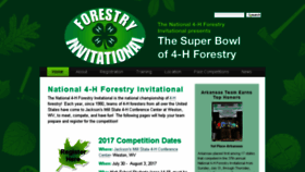 What 4hforestryinvitational.org website looked like in 2017 (7 years ago)