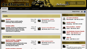 What 4x4forum.lt website looked like in 2017 (7 years ago)