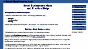 What 4-small-businesses.com website looked like in 2017 (6 years ago)