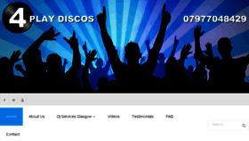 What 4playdiscos.com website looked like in 2017 (6 years ago)