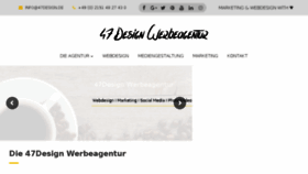 What 47design.de website looked like in 2017 (6 years ago)