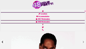 What 48hourparty.com website looked like in 2017 (6 years ago)