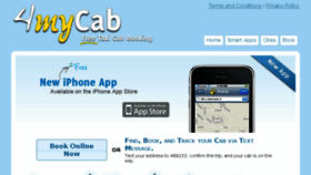 What 4mycab.com website looked like in 2017 (6 years ago)