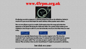 What 45-rpm.org.uk website looked like in 2017 (6 years ago)