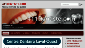 What 411dentiste.com website looked like in 2017 (6 years ago)