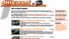 What 4wdcars.nl website looked like in 2017 (6 years ago)