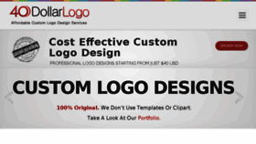 What 40dollarlogo.com website looked like in 2017 (6 years ago)