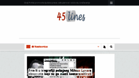 What 45lines.com website looked like in 2017 (6 years ago)