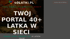 What 40latki.pl website looked like in 2017 (6 years ago)