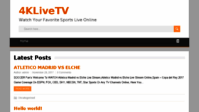 What 4klivetv.com website looked like in 2018 (6 years ago)