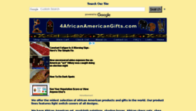What 4africanamericangifts.com website looked like in 2018 (6 years ago)