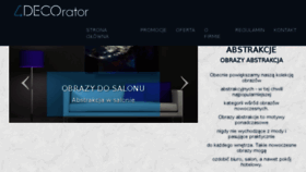What 4decorator.pl website looked like in 2018 (6 years ago)