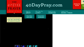What 40daypray.com website looked like in 2018 (6 years ago)