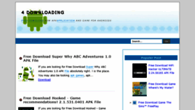 What 4-downloading.blogspot.com website looked like in 2018 (6 years ago)