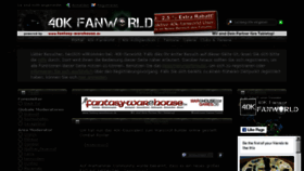 What 40k-fanworld.de website looked like in 2018 (5 years ago)