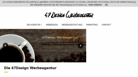 What 47design.de website looked like in 2018 (5 years ago)