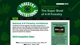 What 4hforestryinvitational.org website looked like in 2018 (5 years ago)