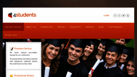 What 4students.us website looked like in 2018 (5 years ago)