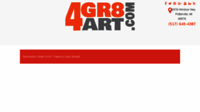 What 4gr8art.com website looked like in 2018 (5 years ago)