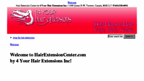 What 4yourhairextension.com website looked like in 2018 (5 years ago)